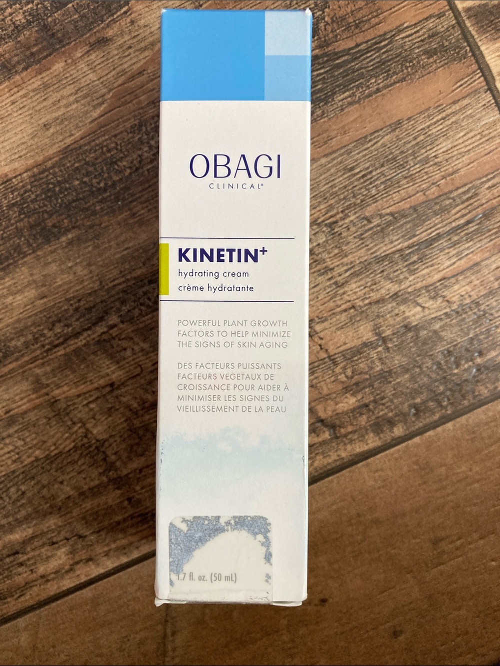 Obagi Kinetin+ Hydrating Cream - Blue, White, Lime Accent